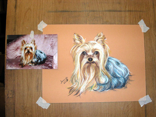 Portrait artwork by Liang