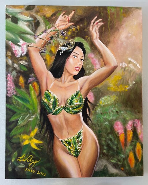 Portrait artwork by Liang